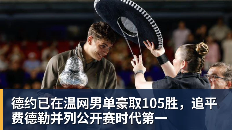 德约已在温网男单豪取105胜,追平费德勒并列公开赛时代第一
